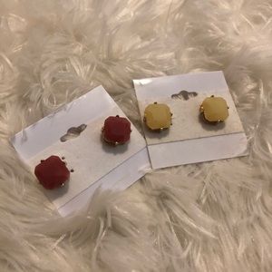 BUNDLE Boutique Square Cushion Earrings Studs